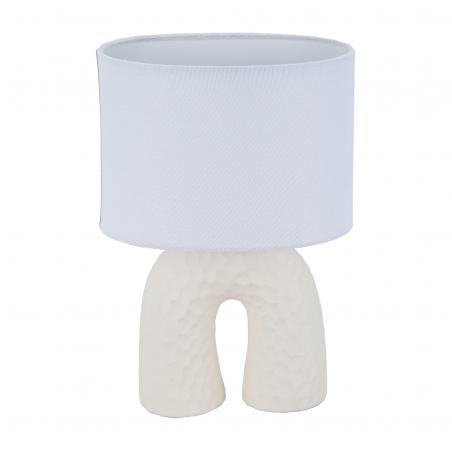 LAMPARA DE MESA ARCO CREMA