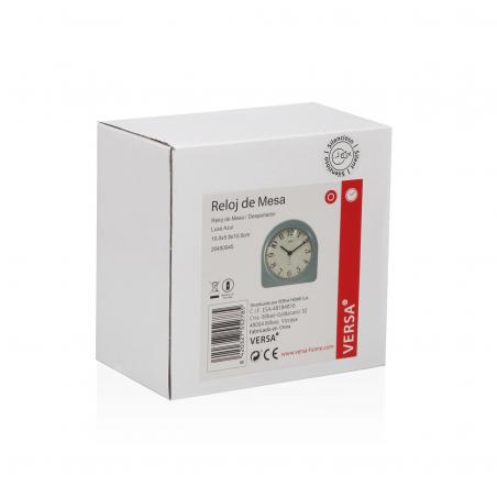 RELOJ DE MESA DESPERTADOR LUXA AZUL