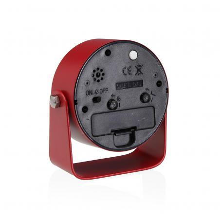 RELOJ DE MESA DESPERTADOR ALURA ROJO