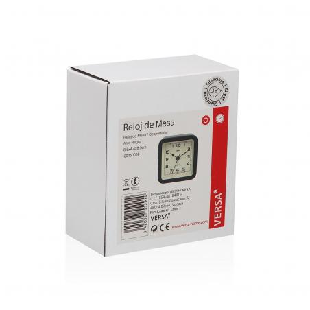 RELOJ DE MESA DESPERTADOR ALVO NEGRO