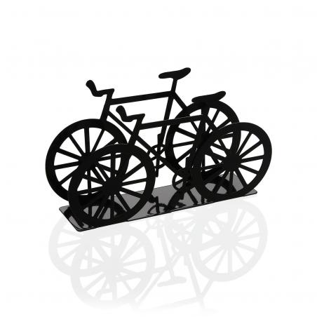 SERVILLETERO BICI METALICA NEGRA