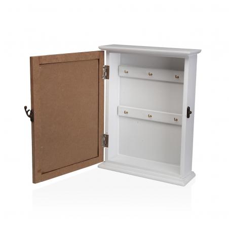 CAJA DE LLAVES DE MADERA TROPICAL