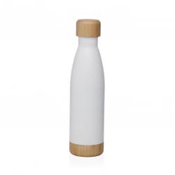 BOTELLA  BLANCA MATE  500ML ACERO INOXIDABLE