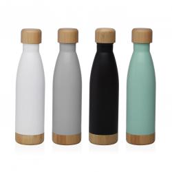 BOTELLA  BLANCA MATE  500ML ACERO INOXIDABLE