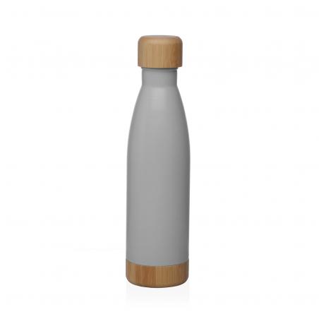BOTELLA  GRIS MATE  500ML ACERO INOXIDABLE