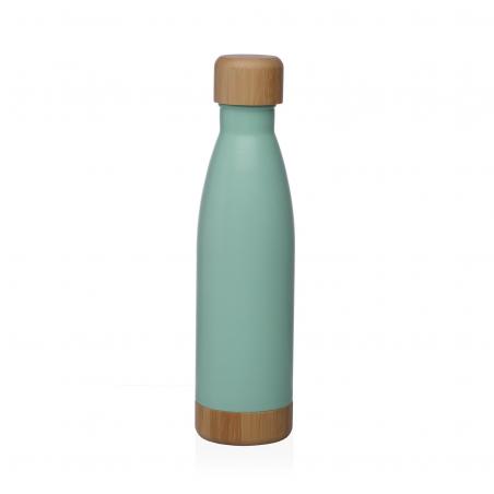 BOTELLA VERDE MATE  500ML ACERO INOXIDABLE