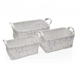 SET 3 CESTAS RECTANGULARES LAISON