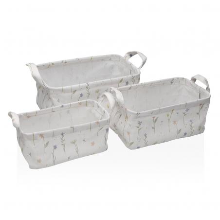 SET 3 CESTAS RECTANGULARES LAISON
