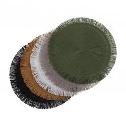 SALVAMANTEL CON  FLECOS GRIS