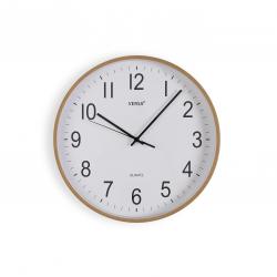 RELOJ PARED MADERA CLARA 30CM