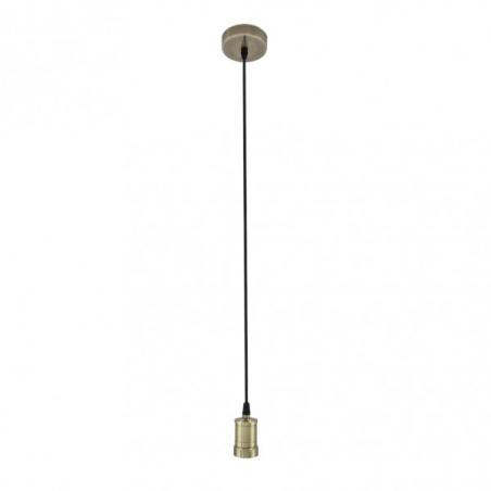 Arm.colgante Puja 1xe27 Cuero Regx10x10 Cm