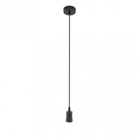 Arm.colgante Puja 1xe27 Negro Regx10x10 Cm