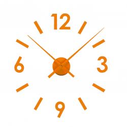 RELOJ PARED PEGATINA NARANJA
