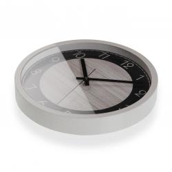 RELOJ ECO MADERA NEGRO 30CM
