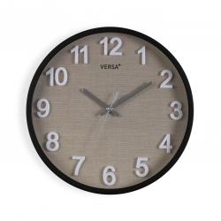 RELOJ DE PARED VESTA NEGRO 30 CM