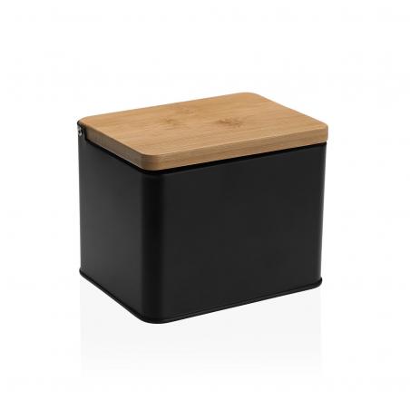 SALERO NEGRO C/ TAPA DE MADERA