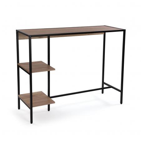 SET MESA Y 2 TABURETES MADERA CLARA