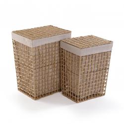 SET DE 2 CESTAS ALTAS MARRÓN NADIR