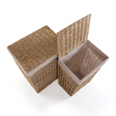 SET DE 2 CESTAS ALTAS MARRÓN NADIR