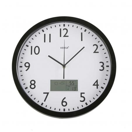 RELOJ METEO NEGRO 35CM