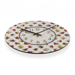 RELOJ MADERA  STRAWBERRY 29CM