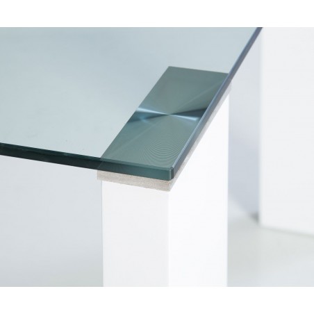 Mesa Salón/Comedor Oroco - Patas Blanco Brillo - 150 x 90