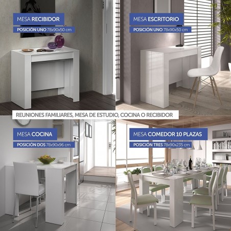 Mesa Comedor Consola Extensible