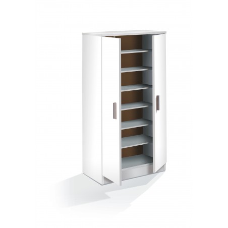 Zapatero Armario 2 Puertas Blanco