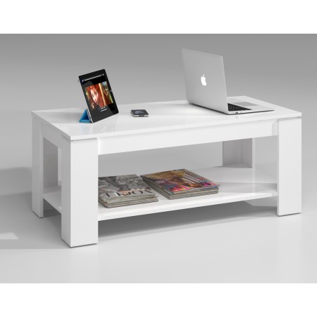 Mesa Centro Elevable Flow Bandeja cerrada