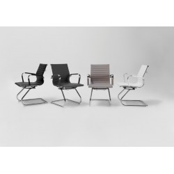 Silla confidente Oficina Smat Ecopiel Varios Colores