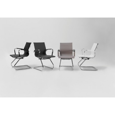 Silla confidente Oficina Smat Ecopiel Varios Colores