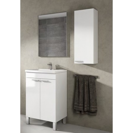 Mueble Lavabo Blanco + Espejo kit para montar economico