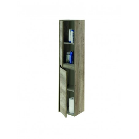 Columna Baño 2 Puertas Dakota Color Nogal