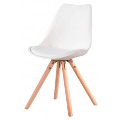 Silla Ralf Diseño Nórdico Blanca