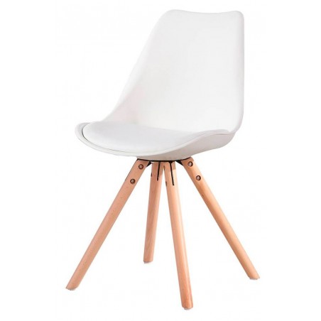Silla Ralf Diseño Nórdico Blanca
