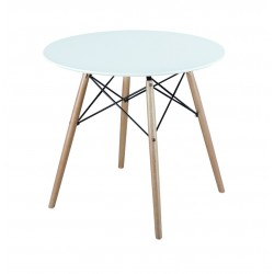 Mesa Comedor Blanca Vandyk Estilo Eames