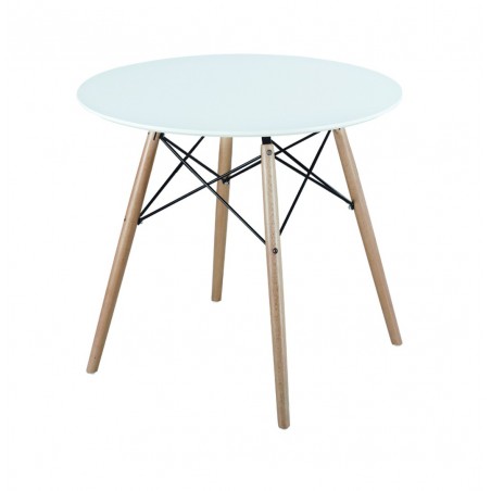 Mesa Comedor Blanca Vandyk Estilo Eames