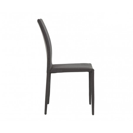 Silla Comedor Tapizada Vigo Gris Oscuro