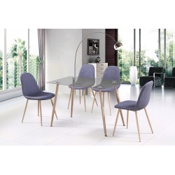 Silla Diseño Tulip Tapizada Modelo Córdoba