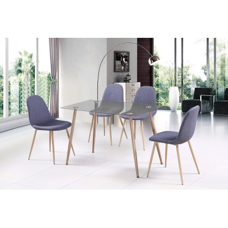 Silla Diseño Tulip Tapizada Modelo Córdoba