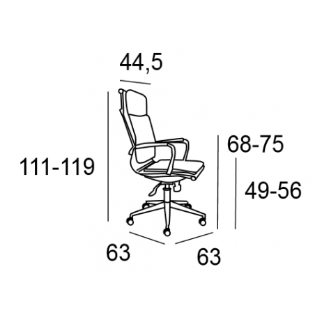 Sillón Oficina Dirección Modelo Máximo