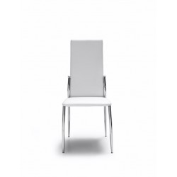 Silla Comedor Estructura Cromada Modelo Scen - Varios Colores