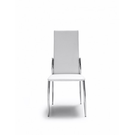 Silla Comedor Estructura Cromada Modelo Scen - Varios Colores