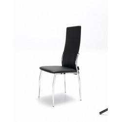 Silla Comedor Estructura Cromada Modelo Scen - Varios Colores