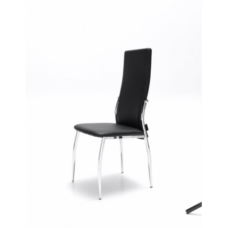 Silla Comedor Estructura Cromada Modelo Scen - Varios Colores