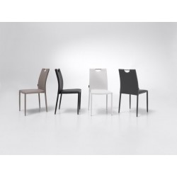 Silla Romina Tapizada Ecopiel Varios Colores