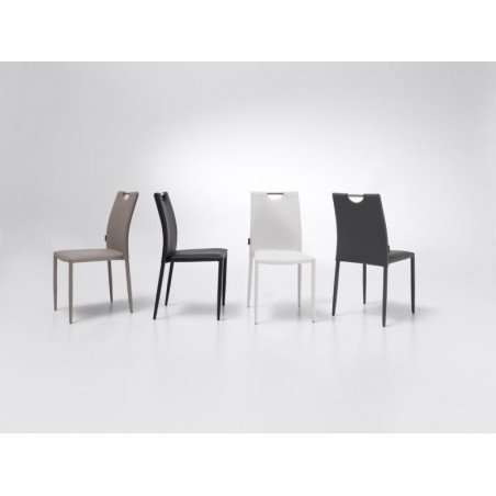 Silla Romina Tapizada Ecopiel Varios Colores