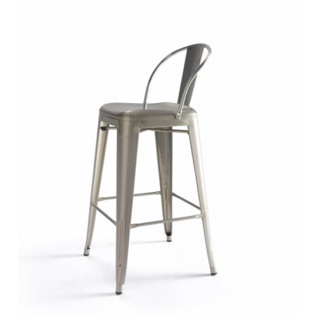 Taburete Alto Diseño Industrial Modelo Rodas