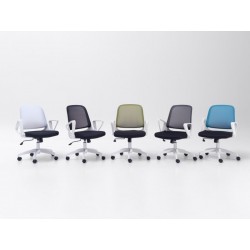Silla Oficina Modelo Alien Estructura Blanca