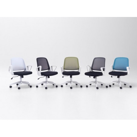 Silla Oficina Modelo Alien Estructura Blanca